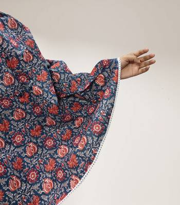 Navy-blue woven cotton islamic-accessories 2