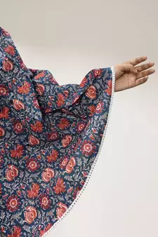 Navy-blue woven cotton islamic-accessories