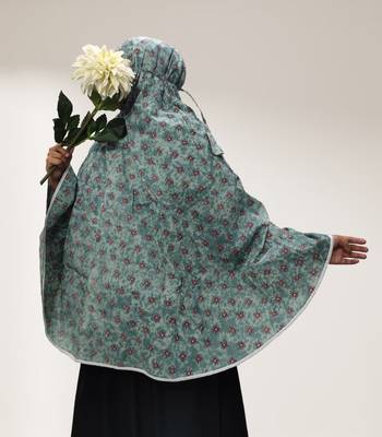 Sea-green woven cotton islamic-accessories 1