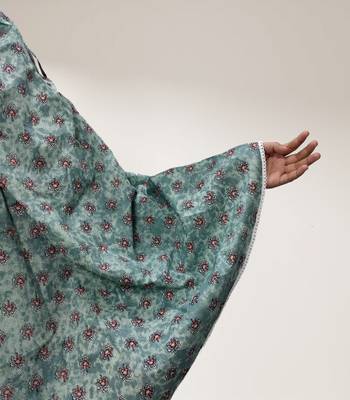 Sea-green woven cotton islamic-accessories 2