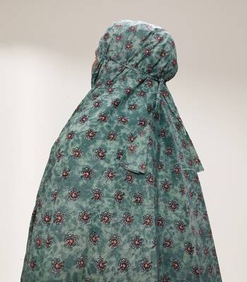 Sea-green woven cotton islamic-accessories 3