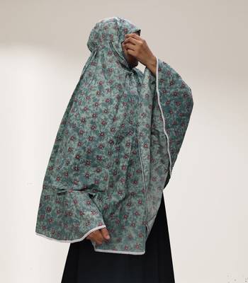 Sea-green woven cotton islamic-accessories 4