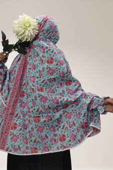 Sky-blue woven cotton islamic-accessories