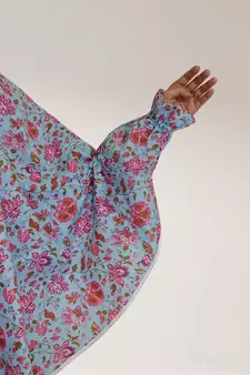 Sky-blue woven cotton islamic-accessories