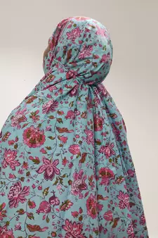 Sky-blue woven cotton islamic-accessories
