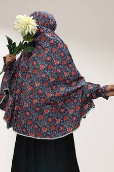 Navy-blue woven cotton islamic-accessories