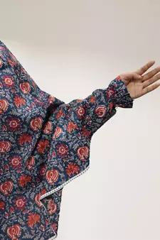 Navy-blue woven cotton islamic-accessories