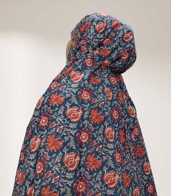Navy-blue woven cotton islamic-accessories 3