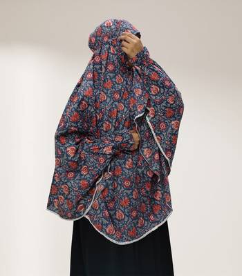 Navy-blue woven cotton islamic-accessories 4