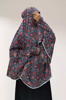 Navy-blue woven cotton islamic-accessories