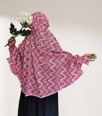 Pink woven cotton islamic-accessories 1