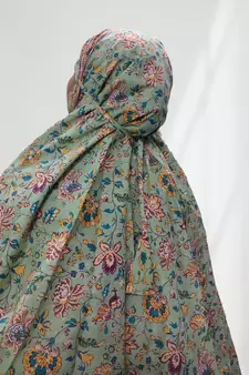 Light-green woven cotton islamic-accessories