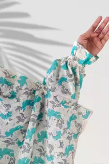 Sky-blue woven cotton islamic-accessories