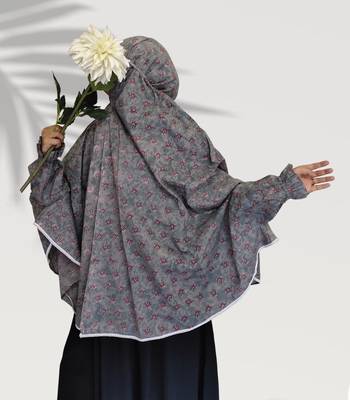 Grey woven cotton islamic-accessories 1
