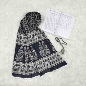Black woven cotton islamic-accessories 1