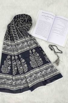 Black woven cotton islamic-accessories