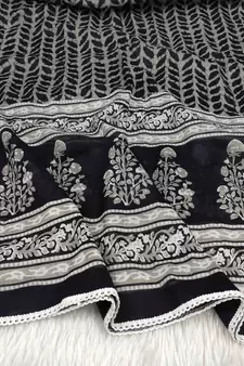 Black woven cotton islamic-accessories