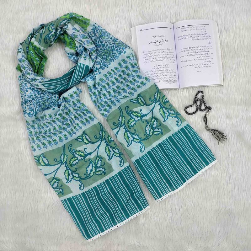 Sky-blue woven cotton islamic-accessories