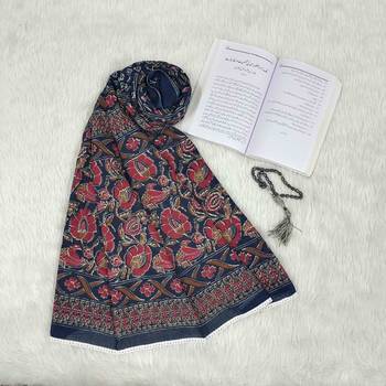 Navy-blue woven cotton islamic-accessories 1