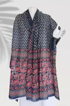Navy-blue woven cotton islamic-accessories