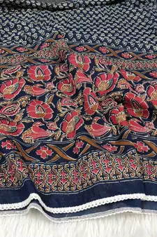 Navy-blue woven cotton islamic-accessories