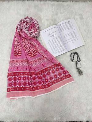 Pink woven cotton islamic-accessories 1