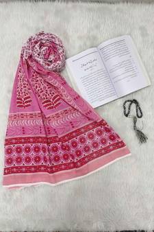 Pink woven cotton islamic-accessories