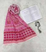 Pink woven cotton islamic-accessories
