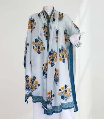 Sky-blue woven cotton islamic-accessories 2