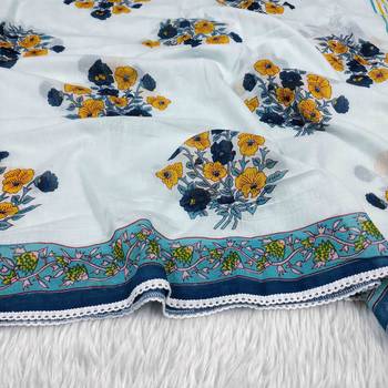 Sky-blue woven cotton islamic-accessories 3