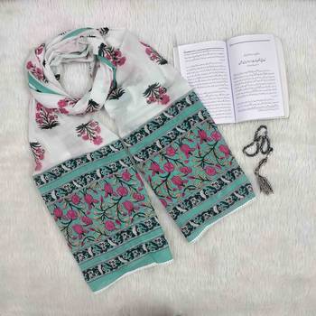 Sea-green woven cotton islamic-accessories 1