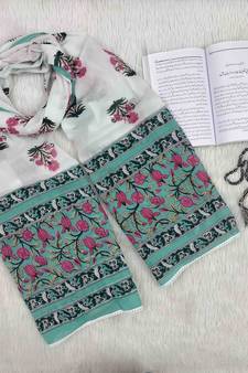 Sea-green woven cotton islamic-accessories