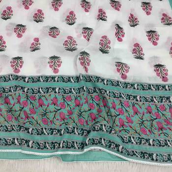 Sea-green woven cotton islamic-accessories 3