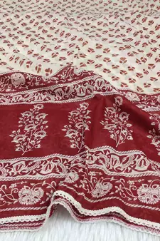 Maroon woven cotton islamic-accessories