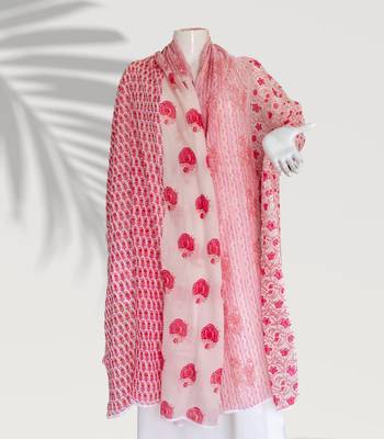 Pink woven cotton islamic-accessories 1