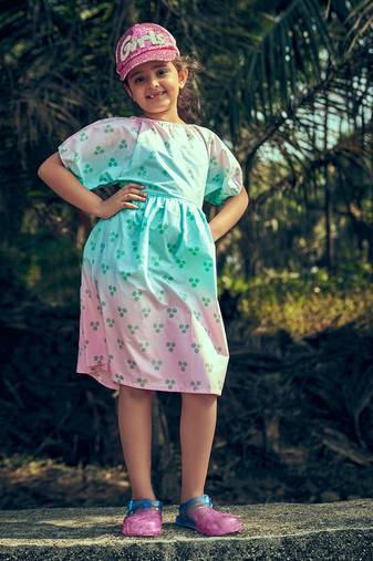 Dot Dot Back Cut-Out Dress