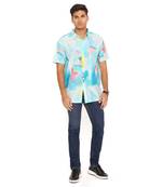 Painterly Print Silkmul Shirt