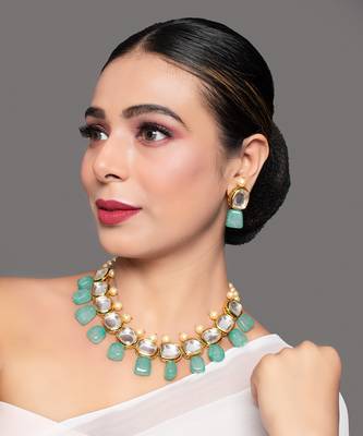 Handcrafted Kundan Necklace Set 1