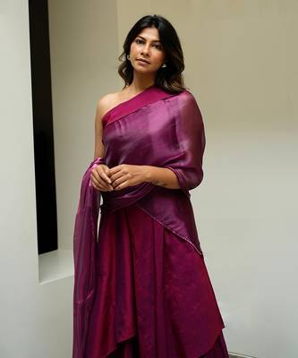 Pansy Purple Saree Co-Ord 2