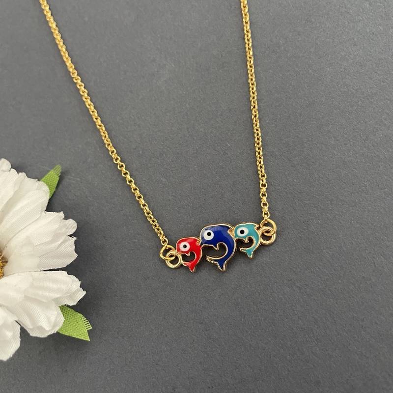 Gold necklaces