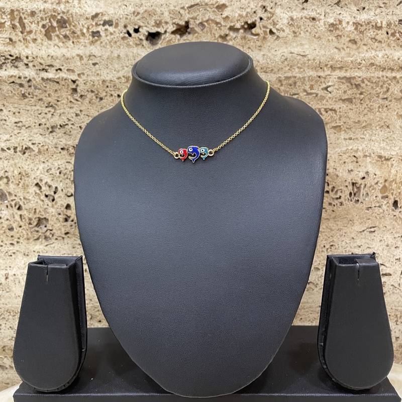 Gold necklaces