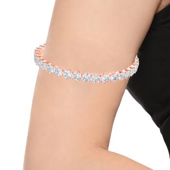 White cubic zirconia bajuband 2