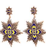 White crystal earrings