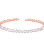 White cubic zirconia chokers