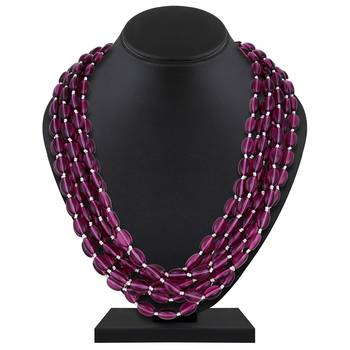 Purple pearl necklaces 2