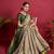 Beige woven silk blend saree with blouse