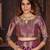 Wine woven silk saree with blouse