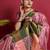 Onion pink woven silk saree with blouse