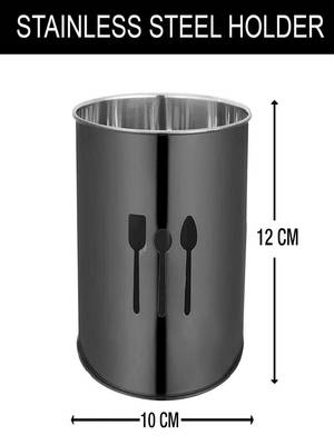 DiosHomes Stainless Steel Cutlery Holder | Cutlery Stand | Spoon Stand | Spoon Holder for Dining Table & Kitchen 2
