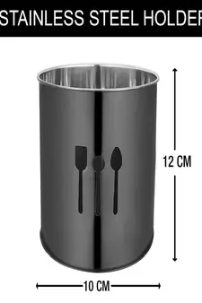 DiosHomes Stainless Steel Cutlery Holder | Cutlery Stand | Spoon Stand | Spoon Holder for Dining Table & Kitchen
